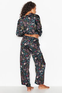JEMINA PANTALON DE PYJAMA MULTICO NOIR