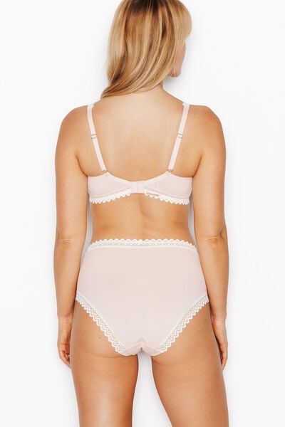 DOUCE CULOTTE TAILLE HAUTE MICROFIBRE POUDRE
