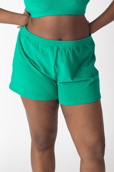 ECRIN SHORT VELOURS EPONGE VERT