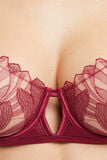COCO SOUTIEN-GORGE CORBEILLE TULLE BRODE ROUGE