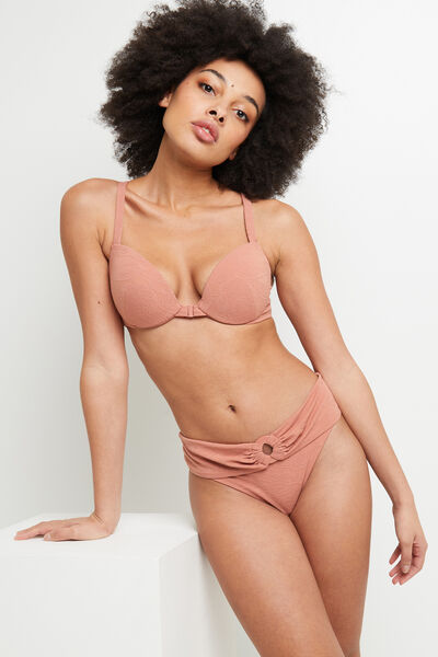 LADY MAILLOT DE BAIN PUSH UP MICROFIBRE ROSE