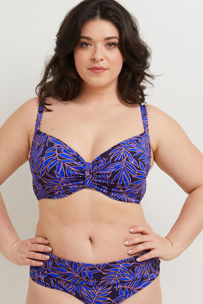 MAILLOT DE BAIN SOUTIEN-GORGE AMPLI MULTICO BLEU