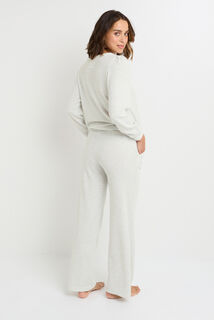 GAUFRETTE PANATALON DE PYJAMA GRIS CLAIR