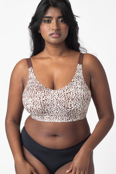 BRASSIERE MICRO RECYCLEE MARRON
