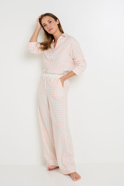 Ensemble FAMILLE rose chemise & pantalon
