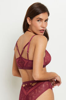 DOLLY SOUTIEN-GORGE PUSH-UP DENTELLE BORDEAUX
