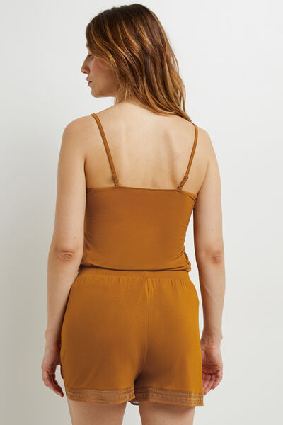 CAMILLE SHORT VISCOSE OCRE