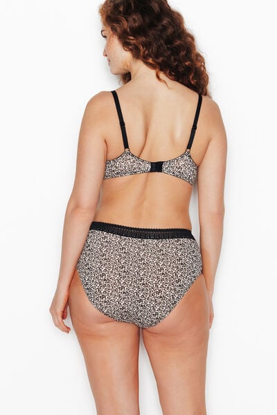 LOT DE 2 CULOTTES HAUTES COTON MULTICO NOIR