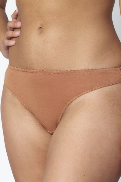 LOT DE 3 TANGAS COTON BIO MULTICOLORE