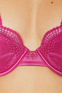 INOUIE SOUTIEN-GORGE AMPLIFORME FOULARD ROSE