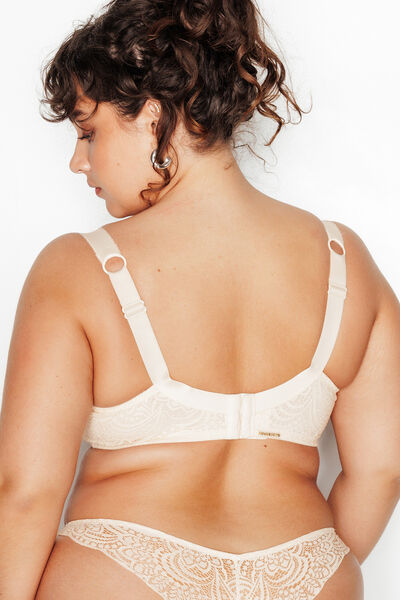 SOUTIEN-GORGE EMBOITANT DENTELLE ECRU