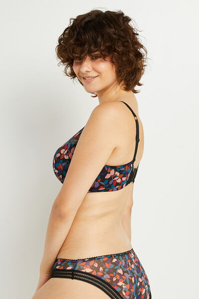 ANTONIA  SOUTIEN-GORGE AMPLIFORME  NOIR/ROSE