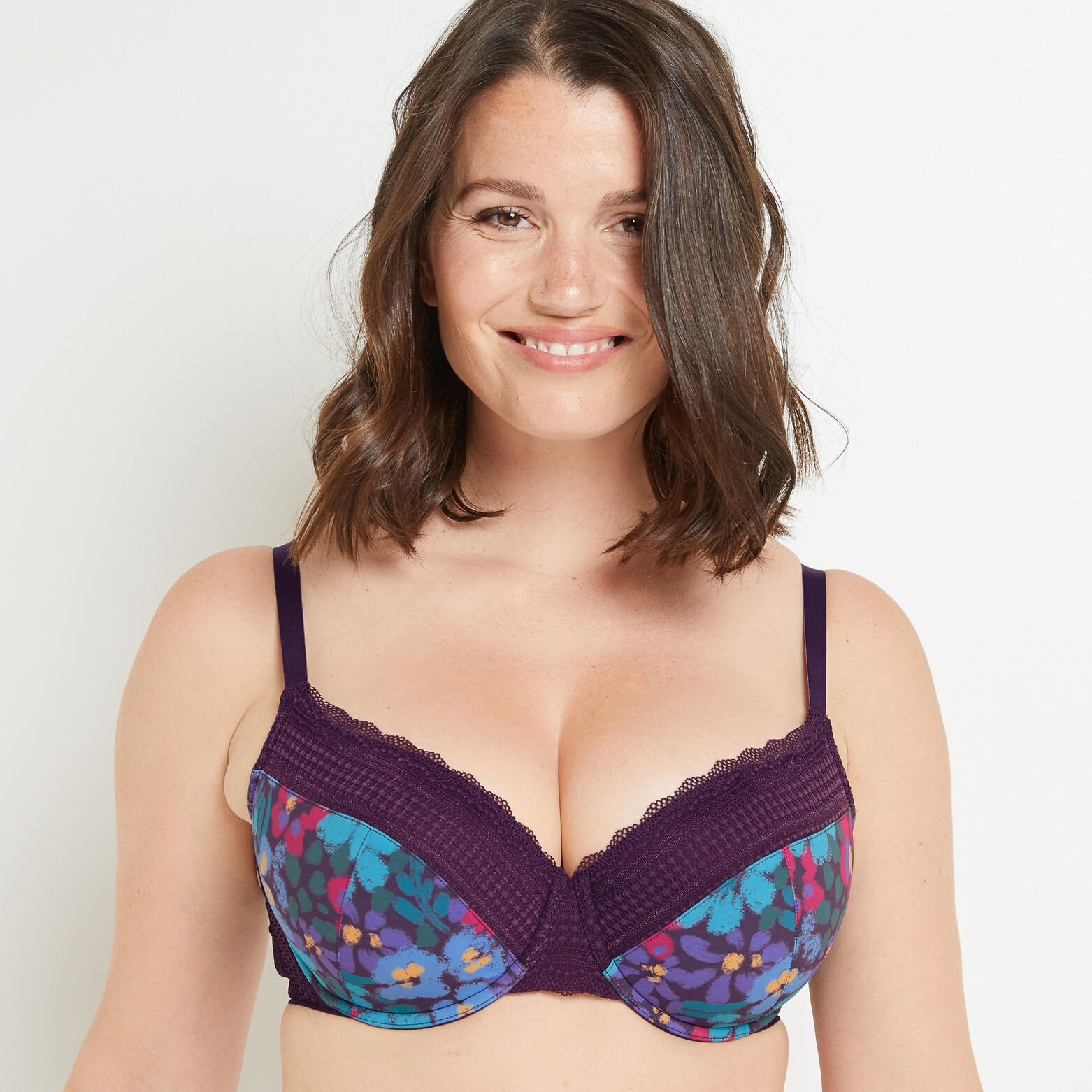 ANNE SOUTIEN-GORGE AMPLIFORME EMBOITANT VIOLET