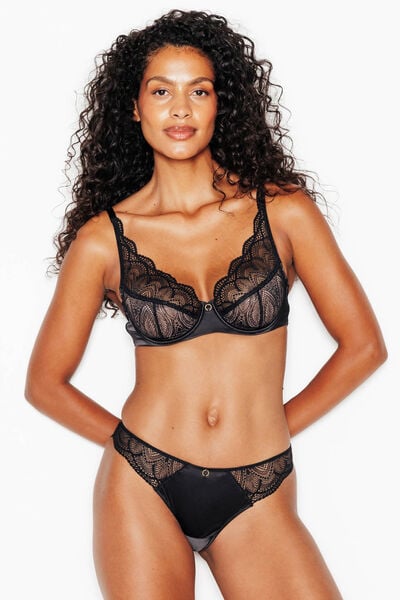 SOUTIEN-GORGE FOULARD NOIR