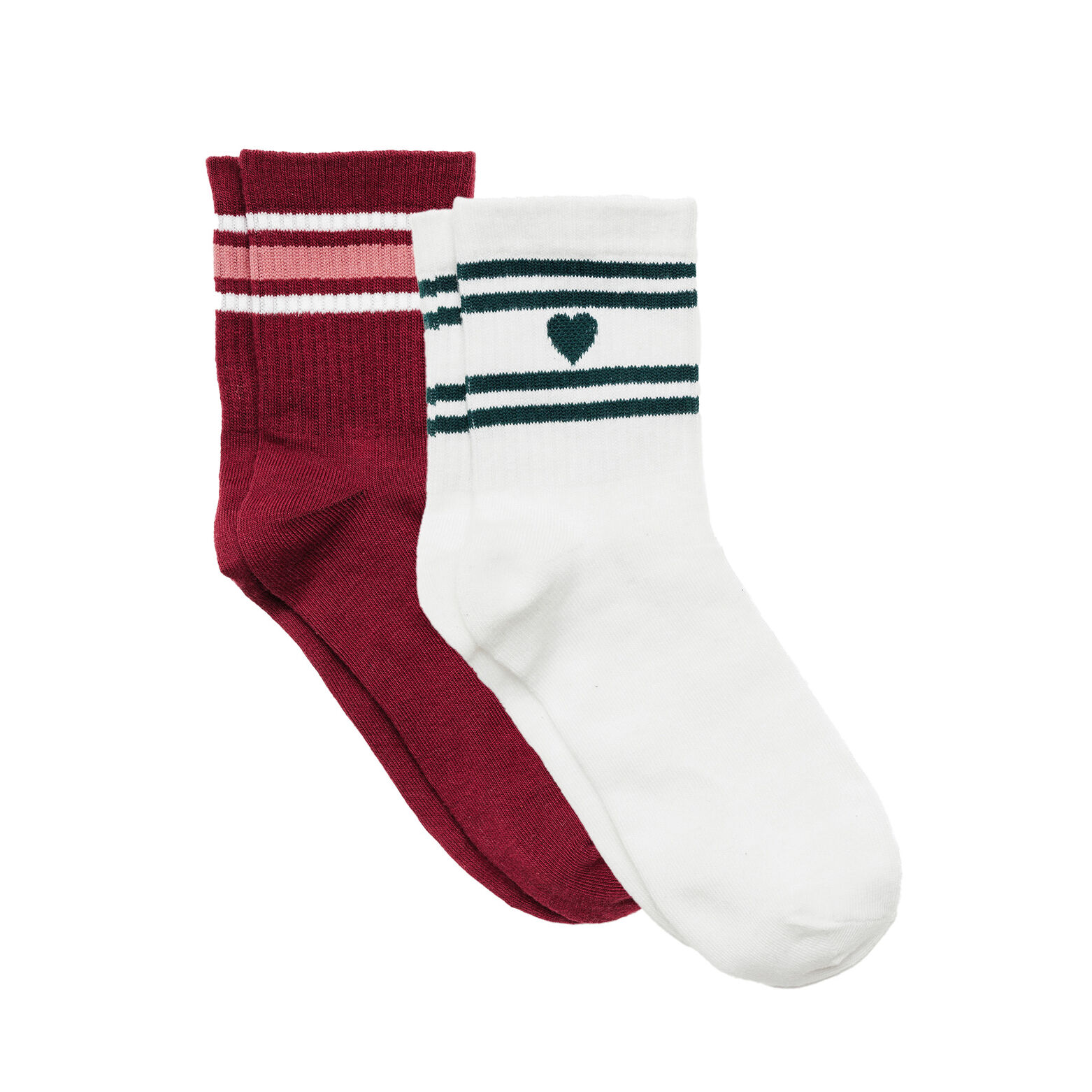 PASTEL LOT DE 2 PAIRES DE CHAUSSETTES MULTICO BLANC