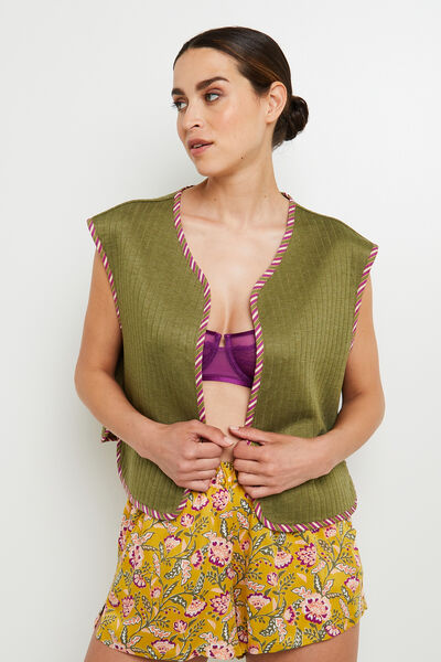 GILET SANS MANCHES MULTICO VERT