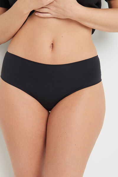BEE SHORTY MICROFIBRE ET DENTELLE NOIR