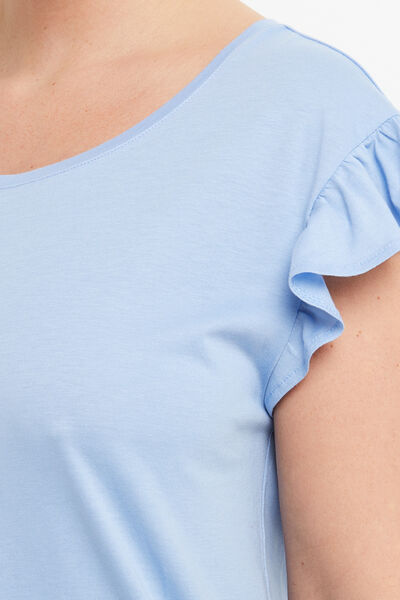 BILL TEE SHIRT MANCHES COURTES COTON BLEU CLAIR