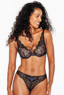 INOUIE SOUTIEN-GORGE AMPLIFORME FOULARD NOIR