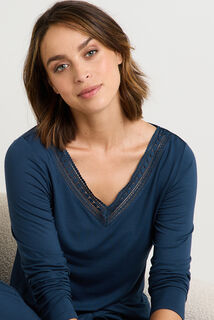 CAMILLE Tee-shirt manches longues MARINE
