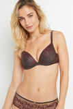 BAO SOUTIEN-GORGE PUSH TULLE BRODE MARRON