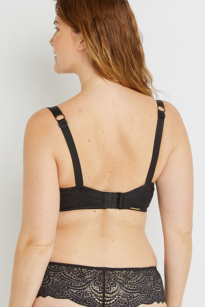 DENTELLE SOUTIEN-GORGE GRANDS BONNETS NOIR