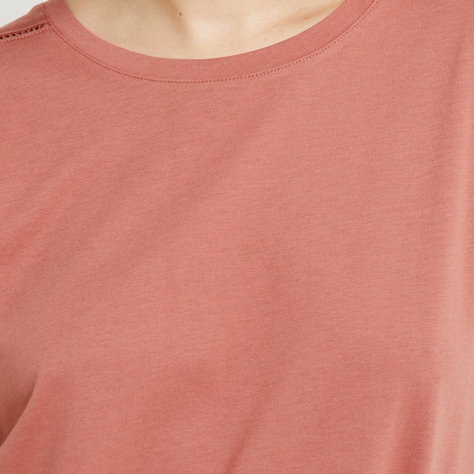 BAMBI TEE SHIRT MANCHES COURTES COTON ROSE