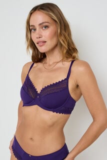 DOUCE SOUTIEN-GORGE EMBOITANT MICROFIBRE VIOLET