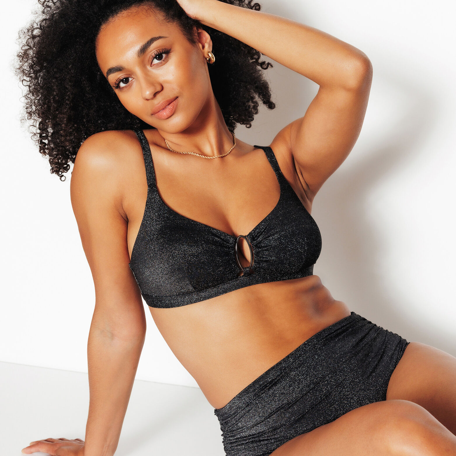 NESS Maillot de bain triangle NOIR