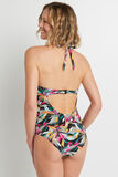 JAKARTA MAILLOT DE BAIN 1 PIECE COQUE NOIR/JAUNE