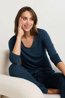 CAMILLE Tee-shirt manches longues MARINE