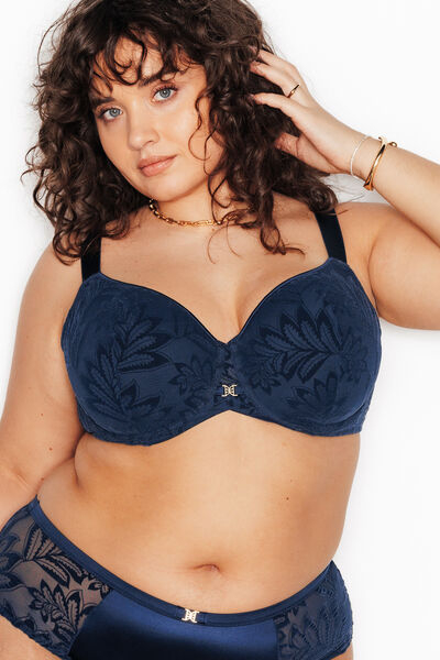 FANTINE SOUTIEN-GORGE AMPLI SPACER GRANDE TAILLE MARINE