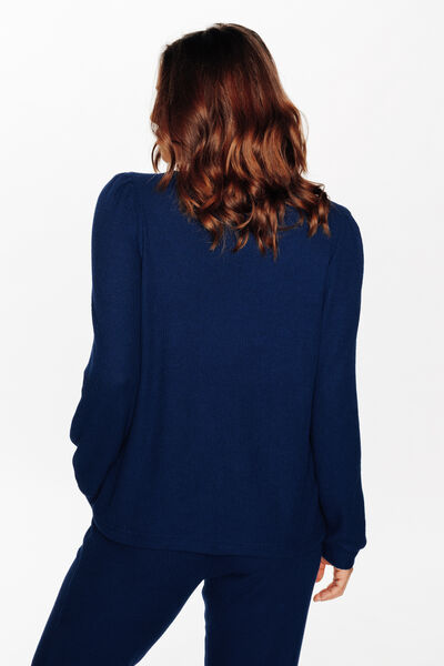 TEE-SHIRT MANCHES LONGUES BLEU