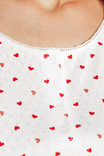 INSOMNIA PYJAMA 2 PIECES GROSSESSE MULTICO BLANC