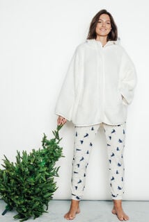 FLORALY VESTE CAPUCHE ECRU