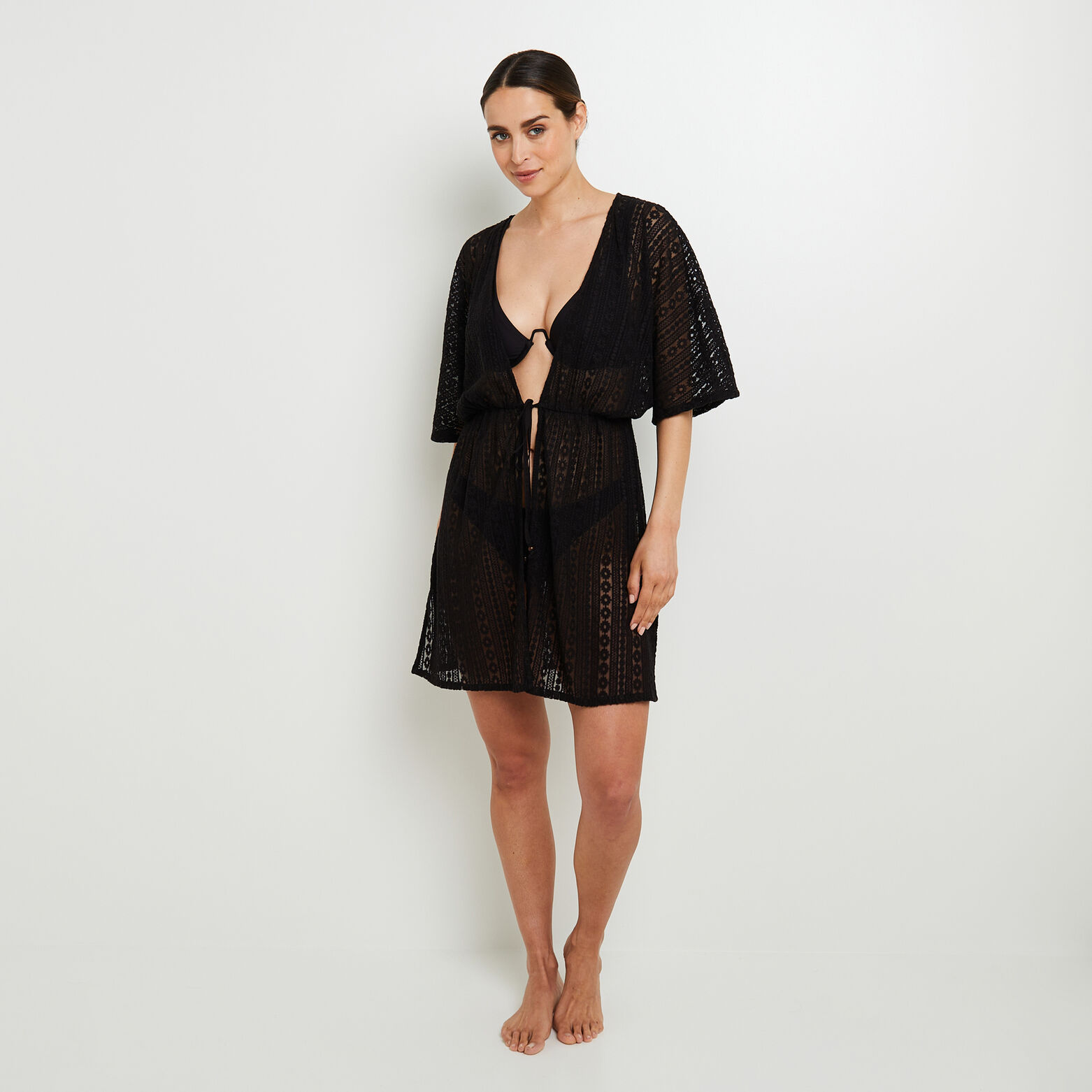 MARGAUX Tunique de bain NOIR