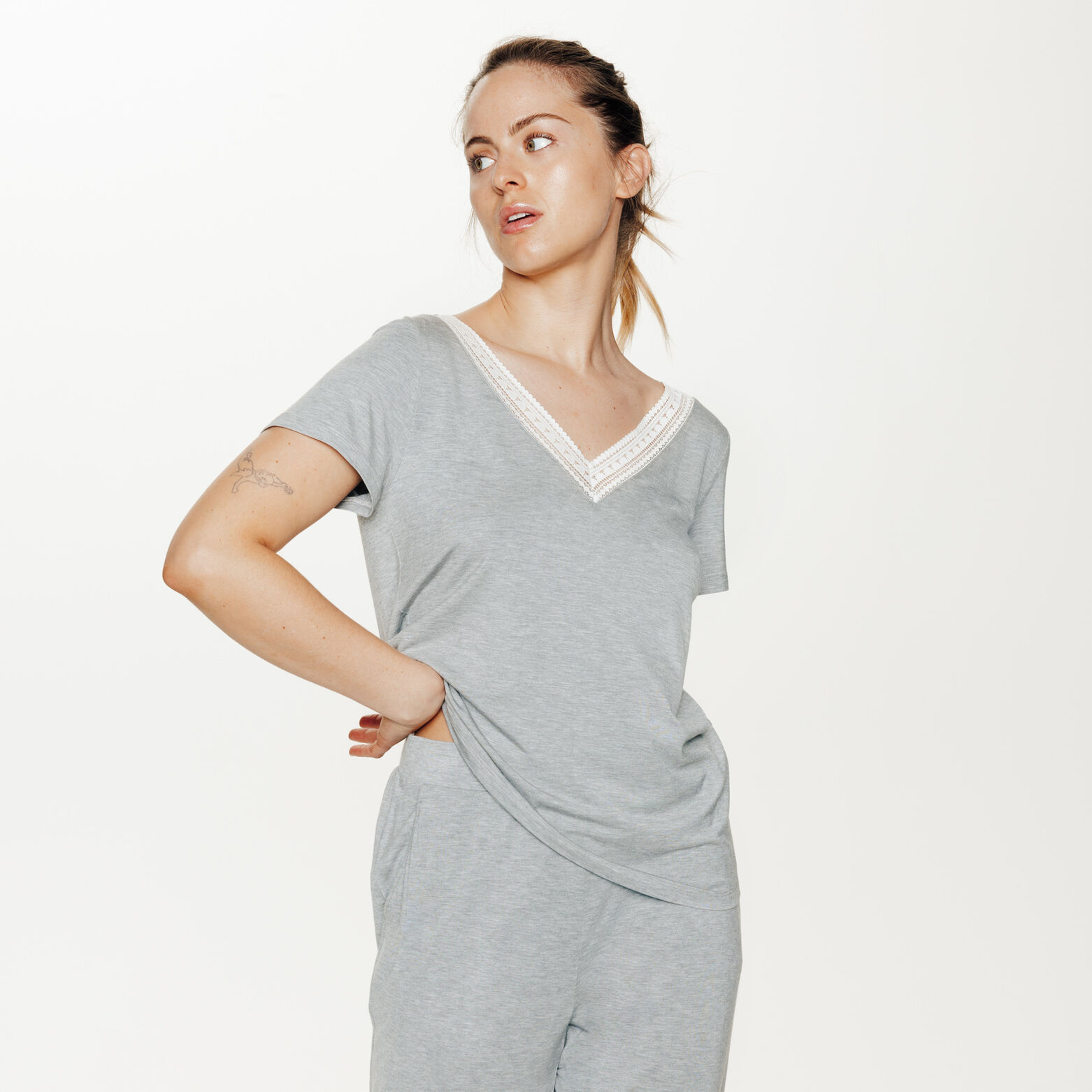 CAMILLE Tee-shirt manches courtes GRIS