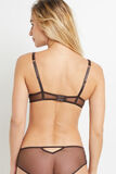 BAO SOUTIEN-GORGE PUSH TULLE BRODE MARRON