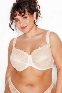 DENTELLE SOUTIEN-GORGE EMBOITANT DENTELLE ECRU