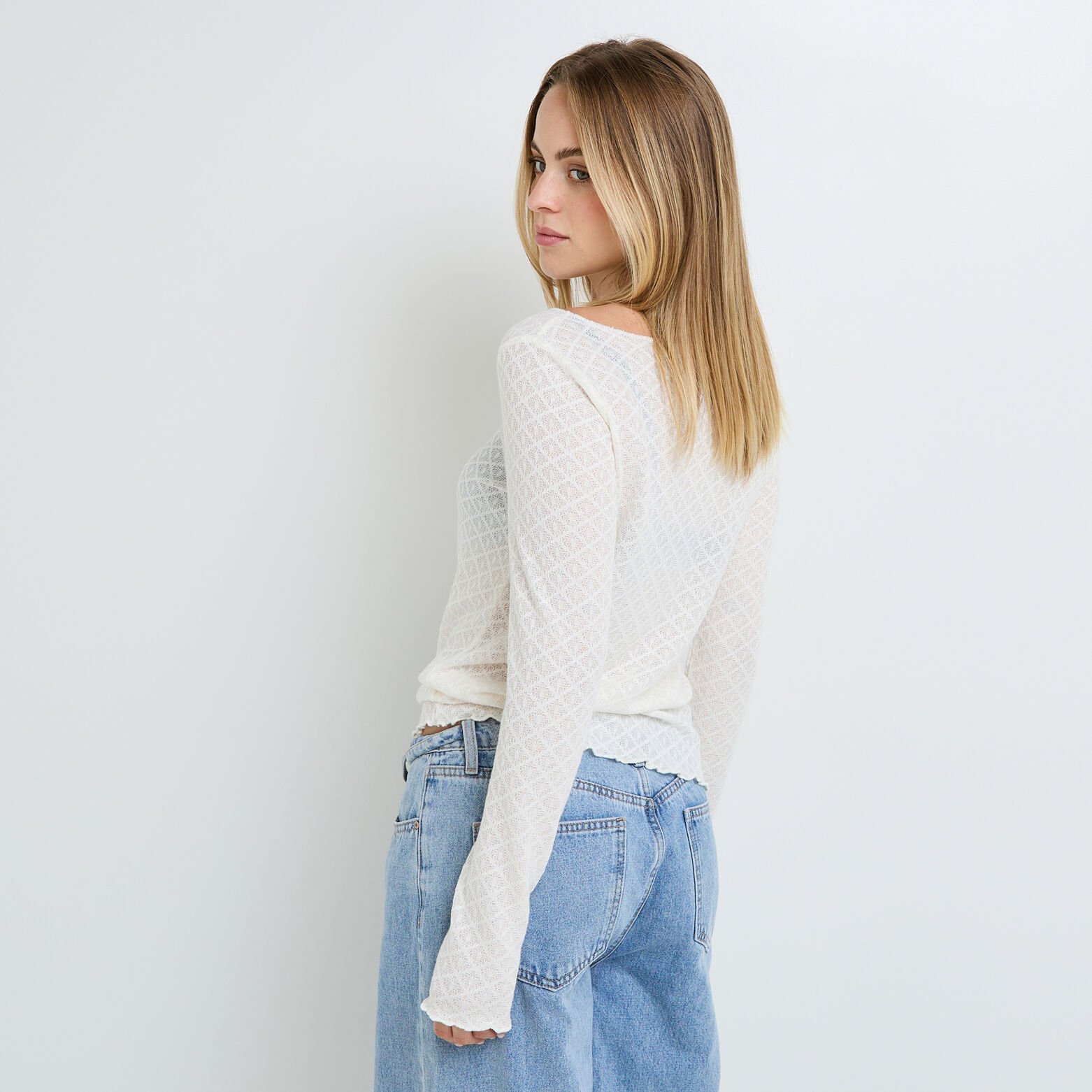 HYSOPE TEE-SHIRT MANCHES LONGUES ECRU