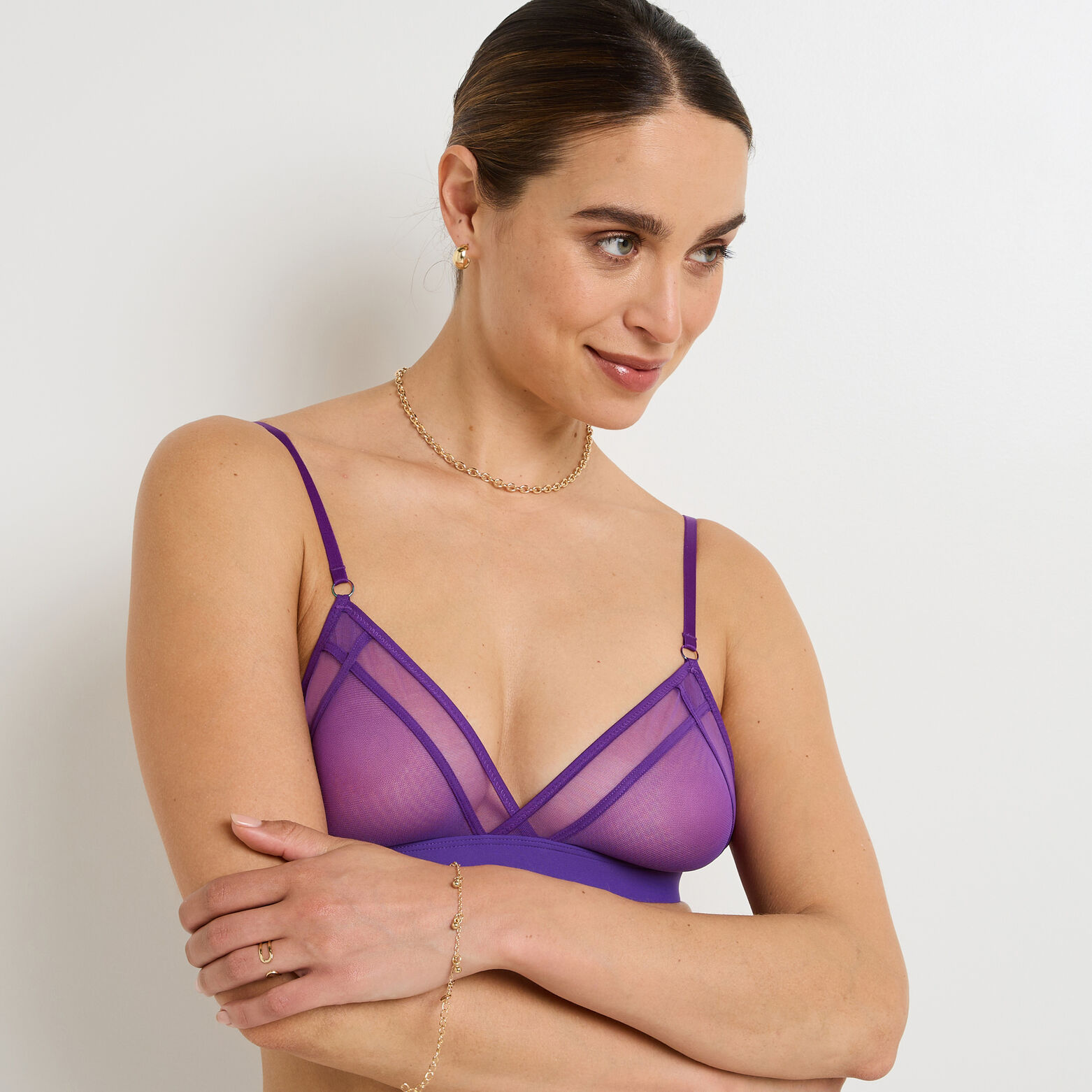 GENNY SOUTIEN-GORGE SANS ARMATURES VIOLET