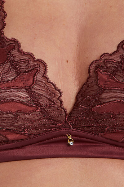 VAMP SOUTIEN-GORGE SANS ARMATURES TULLE MARRON