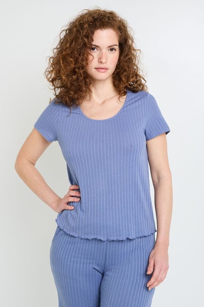 Tee-shirt manches courtes BLEU