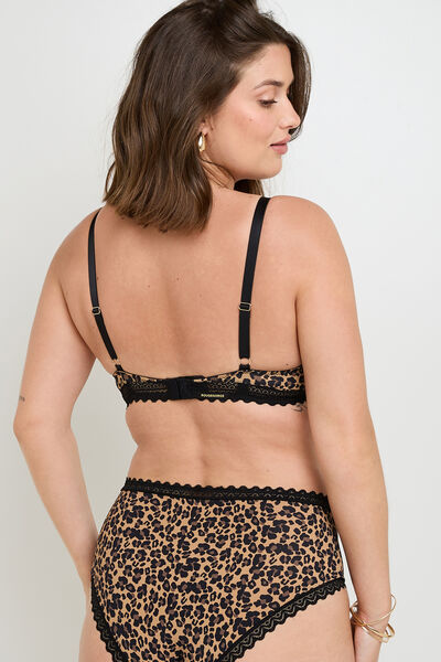 DOUCE SOUTIEN-GORGE EMBOITANT MICROFIBRE MULTICO NOIR