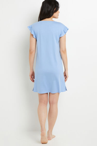 BILL NUISETTE MANCHES COURTES COTON BLEU CLAIR