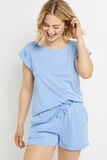 BILL TEE SHIRT MANCHES COURTES COTON BLEU CLAIR