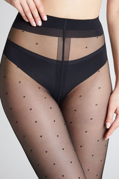 COLLANT FANTAISIE 20 DENIERS NOIR