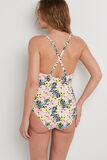 JIN MAILLOT DE BAIN 1PIECE TRIANGLE BLANC/ROSE