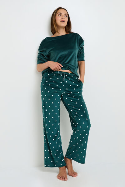 FLUFFY PANTALON DE PYJAMA MULTICO VERT