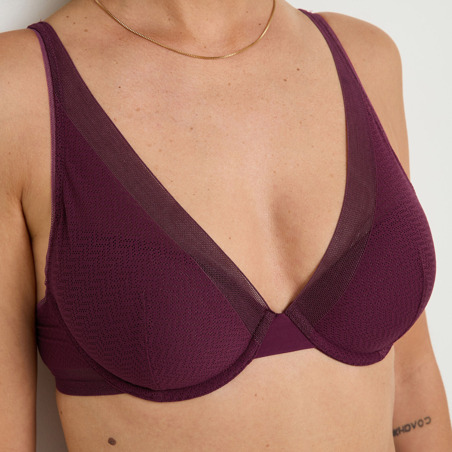 HELLO soutien-gorge ampli dentelle BORDEAUX